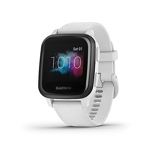 Garmin Venu Sq Music, Reloj Inteligente con GPS, Blanco/Gris, Amazon Edición Especial