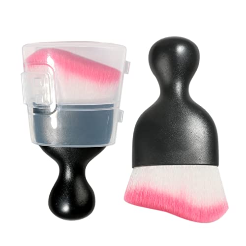 Image of AOCISKA Car Interior Detailing Brush, Soft Bristle Dusting Brush, Car Dash Duster, Black&Rose with Cap