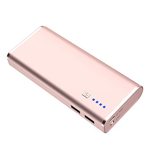 BONAI Batterie Externe Portable 10000mAh, Power Bank Rechargeur Haute Vitesse et Capacité, 2 Ports Sortie avec Lampe Torche LED Batterie de Secours pour Android iPhone 11/X/6/7/8p iPad Samsung Huawei