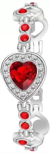 Acnos® Premium White Dial Diamond Pink Analog Watch Love Heart Diamond Bracelet for Girls Best Design Butterfly Combo 3 Pack of 3