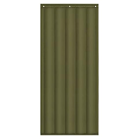 AQAQ Soundproof Blanket for Door, Door Curtain Thermal Insulated Doorway Curtain Hands Free Windproof Waterproof Door Cover Soundproof Cold Protection Cover
