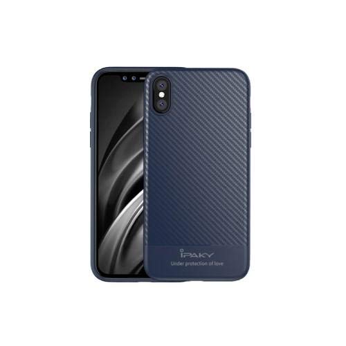 IPAKYIphone X Carbon Texture shell Case Cover - Blue.