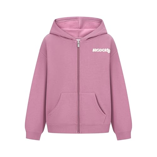 Amazon.com: Roxy Girls' Full-Zip Fleece Hoodie Sweatshirt, Grape