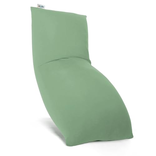 Yogibo Max 6 Foot Giant Bean Bag Chair Bed Lounger for Adults, Kids and Teens with Filling, Extra Large, Oversized, Big, Huge, Plush, Sensory Beanbag Couch Sofa Sack, Washable Cover, Fern