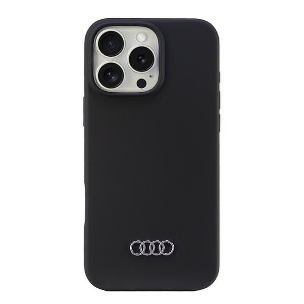 Audi AU-LSRIP16PM-Q3/D1-BK Coque en silicone pour iPhone 16 Pro Max 6,9" Noir