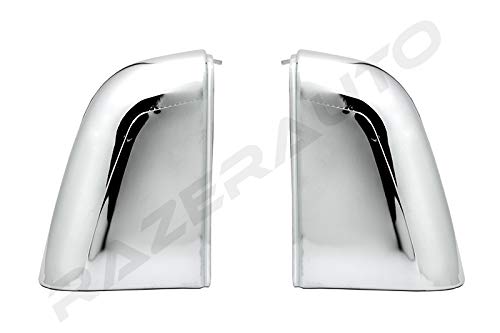 Razer Auto Triple Chrome Top Half Towing Mirror Cover (Chrome) Replacement Type For 2015-2017 Ford F150, 2017-2018 Ford Super Duty F350, F450, F550, F650 #TOP5