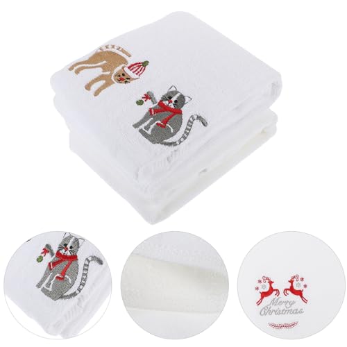 Paños de cocina navideños UPKOCH de algodón para decorar tu hogar en Navidad 4