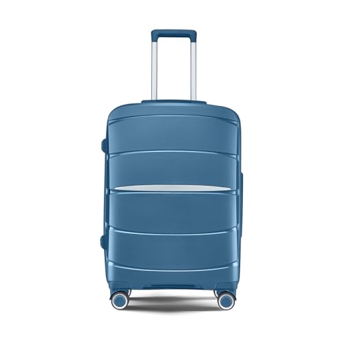 Hardshell Carry-On Luggage with TSA Lock, 360° Spinner Wheels & Lightweight Design – Durable Suitcase,3 piece luggage sets(20'', 24'', 28'') (Ice-Blue, 24-inch)