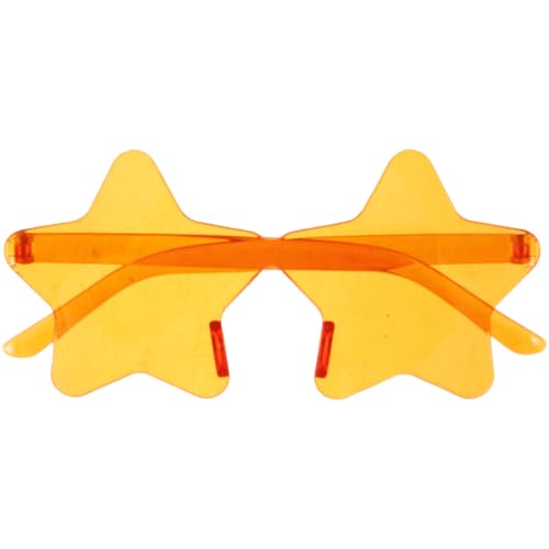 LIFKOME 1 Pair Star Shape Frameless Sunglasses Cosplay Beach Party Glasses Novelty Funny Glasses for Party Eyewear