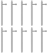 UKCOCO Watch Band Pins with Quick Release Spring Bars Metal Replacement Watch Strap Link Pins (23...