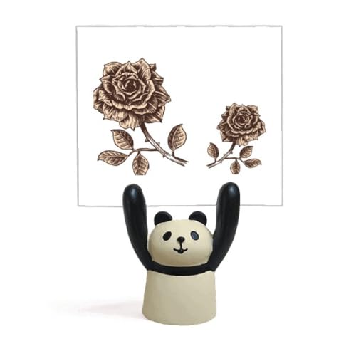 Porte-mémo panda rose et marron pour embellir votre coin lecture