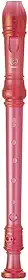 Flauta Doce Soprano Germânica Em C YRS-20G Rosa Yamaha