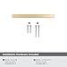 Amerock BP26201CZ Champagne Bronze Cabinet Pull | 3 inch (76mm) Center-to-Center Cabinet Hardware | Cyprus | Furniture Hardware | Drawer Pull