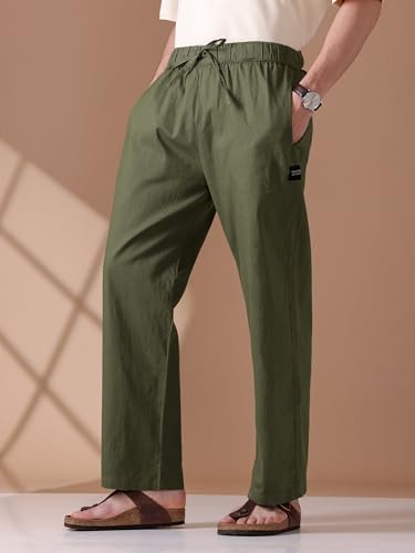 Image of Beyoung Cotton Loose Fit Pyjama For Men | Pure Cotton | Elasticated Waistband | Casual Style | Nightwear For Men | Lounge Pants