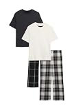 Marks & Spencer 2Er-Pack Schlafanzugsets Aus Reiner Baumwolle Mit Karomuster (6–16 J.) 13-14 Jahre