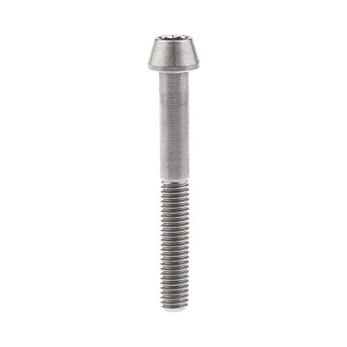 Image of Titanium Ti Bolt M5x9 16 18 20 25 30 35 40 45 50 55 60mm Tapered Head Screws Pack of 4 (M5x45mm, Normal Titanium)