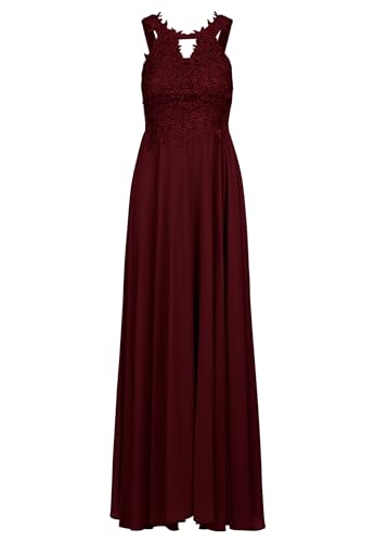 Robe de soirée Kraimod chic bordeaux taille 38 vêtement de cérémonie femme haut de gamme