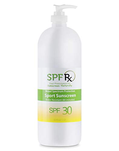 Spf Rx, Spf 30 Sport Sunscreen, Broad Spectrum Sun Protection With Active Dry Protect Formula, Non-Greasy Sport Sunblock, For Face And Body - 1 Quart #TOP28