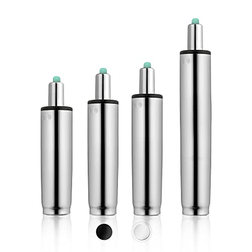 MASTERY MART Office Chair Gas Lift Cylinder Replacement, Hydraulic Pneumatic Shock Piston, Heavy Duty 320 LBs/ 146 KGs, Universal Size Fits Most Office Chair, 4'' Travel Length (Polished Ste...