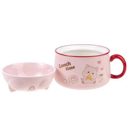 Miniatura 6 de Lachineuse Cuenco De Ramen Asiático Porcelana 1020 Ml Tazón De Desayuno Sopa, Arroz, Fideos Instantáneos Idea De Regalo Asiático Japón China