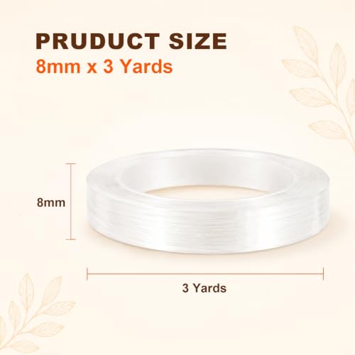 Image of Full Shine Single Sided Replacement Tape Roll Transparent 0.8cm*4cm 3 Yards