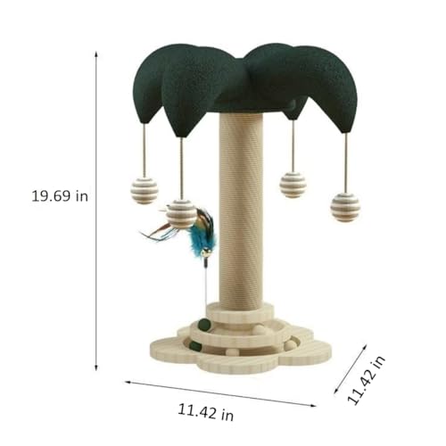 Rascador para gatos torre de sisal con juguetes interactivos miniatura 5