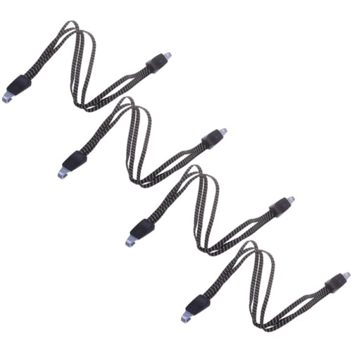 Abaodam 4pcs Bike Straps Bungee Cord Hooks Rubber Luggage Ropes for Roof Racks Trailers