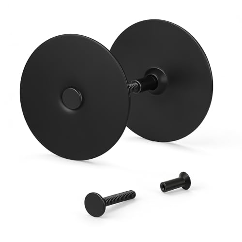 NxeAnnQi Stainless Steel Door Hole Cover Plate 2-5/8 Anti-Pry Deadbolt