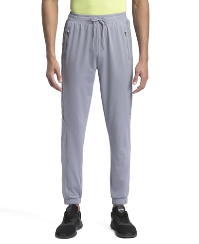 Jockey MV12 Men Microfiber Elastane Stretch Active Wear Jogger with Zipper Pockets and StayDry Treatment
