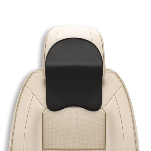 Image of Kingsway Car Accessories Large Headrest Seat Cushion, Universal Orthopedic Neck Rest Pillow, Memory Foam Pillow in Grey, Super Soft and Super Comfort Design for Sciatica Back Support, Pack of 1