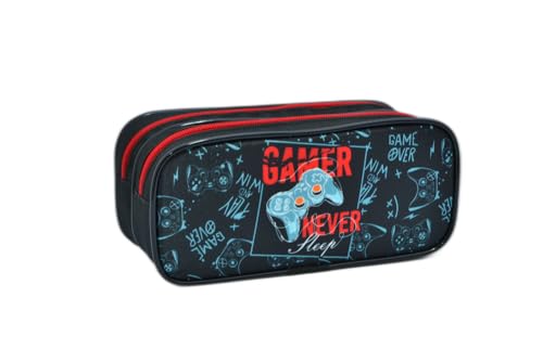 Estojo Escolar Duplo Game Estojos Kids