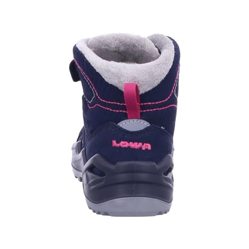 LOWA Maddox GTX Waterproof Mid Junior Boots Medium, Navy pink, 7 Big Kid4