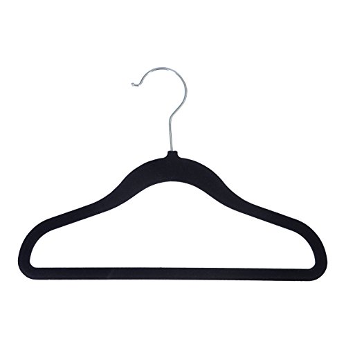 Sweet Home Collection Children Hangers Premium Velvet Hangers for Kids Non Slip Slim Space Saving Kids Hangers (10 Pack), 52' x 84', Blue