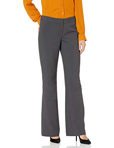 NINE WEST Women's Bi Stretch Modern Pant, Granite, 14