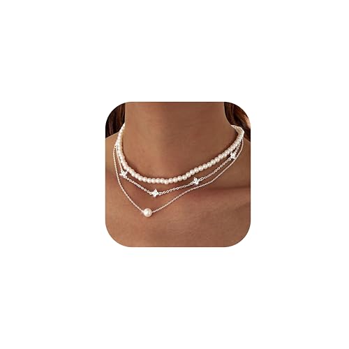 Collana Oro Argento:La collana in oro a strati include delicate collana perle donna+choker donna girocollo di perle satellitari O girocollo donna zirconi cubici+catenina argento donna di perle singole.Possono essere indossate separatamente o a strati con altre collane donna argento contemporaneamente,eleganti e generose,per gli amanti della moda,questa collana donna a strati in argento può aggiungere uno stile elegante e chic a qualsiasi outfit