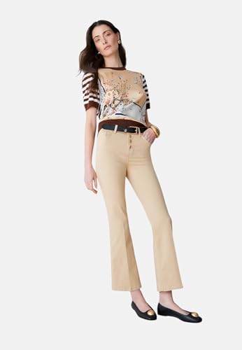 Liu Jo High-Rise Cropped Trousers 29 pantalon haut de gamme aux finitions main - 5