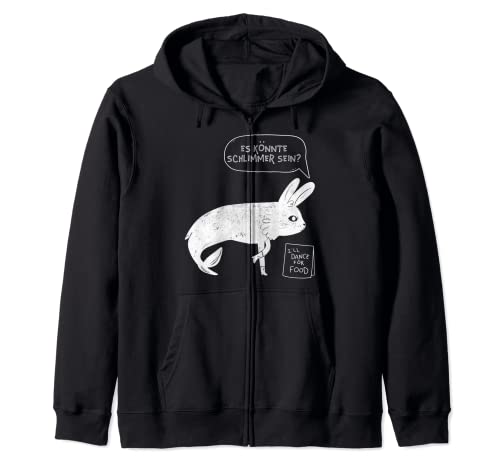 Hase oder Fisch? Flauschige Hasen, Hasenrassen mit Fischmix Kapuzenjacke