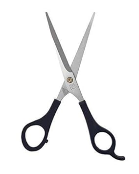 Foreign Holics Foreignholics Hair Cutting Scissor Smooth And Comfortable (Black, 7-Inch) (Black)