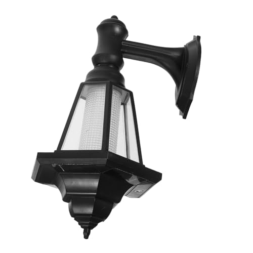 HONITANO Lámpara Solar de Pared Hexagonal para Jardín Luz Blanca Exterior Iluminación Decorativa para Patio y Pasillo