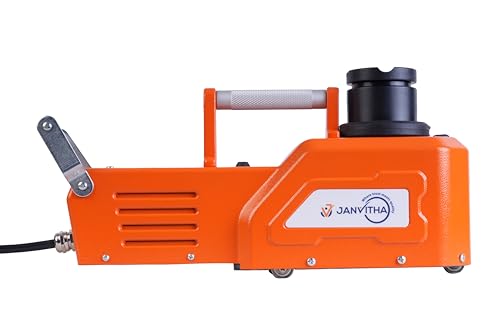 Image of JANVITHA 12V DC Electric Hydraulic Vehicle Jack 10 Ton Capacity for Premium Cars and Heavy Vehicles Lifts Height Upto 520mm