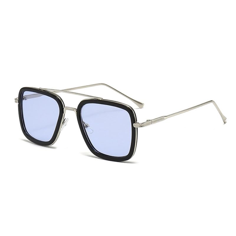 Fashion Square Sunglasses for Women Men Vintage Square Metal Frame Sun Glasses3