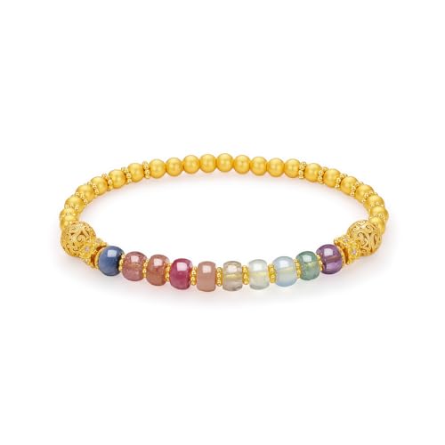 Sterling Silver Beaded Bracelets Silver Crystal Stretch Bracelet Blessing Silver FengShui Ball Charm Jewelry for Women Her Anniversary Birthday 6.7