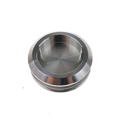 Preisvergleich Produktbild Edelstahl Griffmulde Griffmuschel Glastürgriff Glastürbeschlag Muschelgriff (Ø57mm)