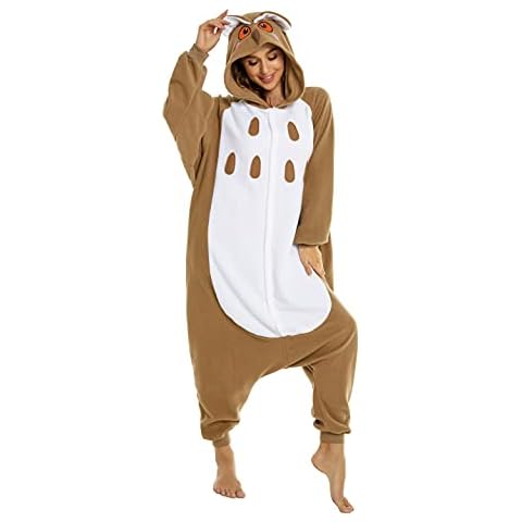 CANASOUR Owl Brown Animal Costume Onesie Cover