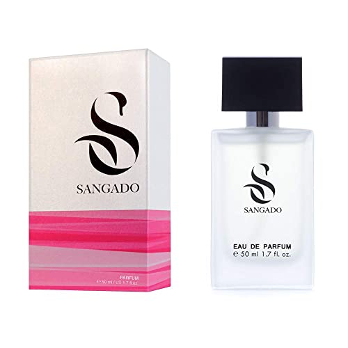 SANGADO Dama Decente Perfume para Mujeres, Larga Duración de 8-10 horas, Olor Lujoso, Oriental Floral, Francesas Finas, Extra Concentrado (Parfum), Spray de 50 ml, Un Gran Regalo Para Mujeres