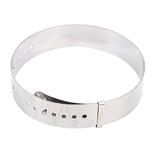Brazaletes Medidor de medidas Medidor de pulsera ajustable Herramienta de tamaño de acero inoxidable para medir muñecas 15~23cm