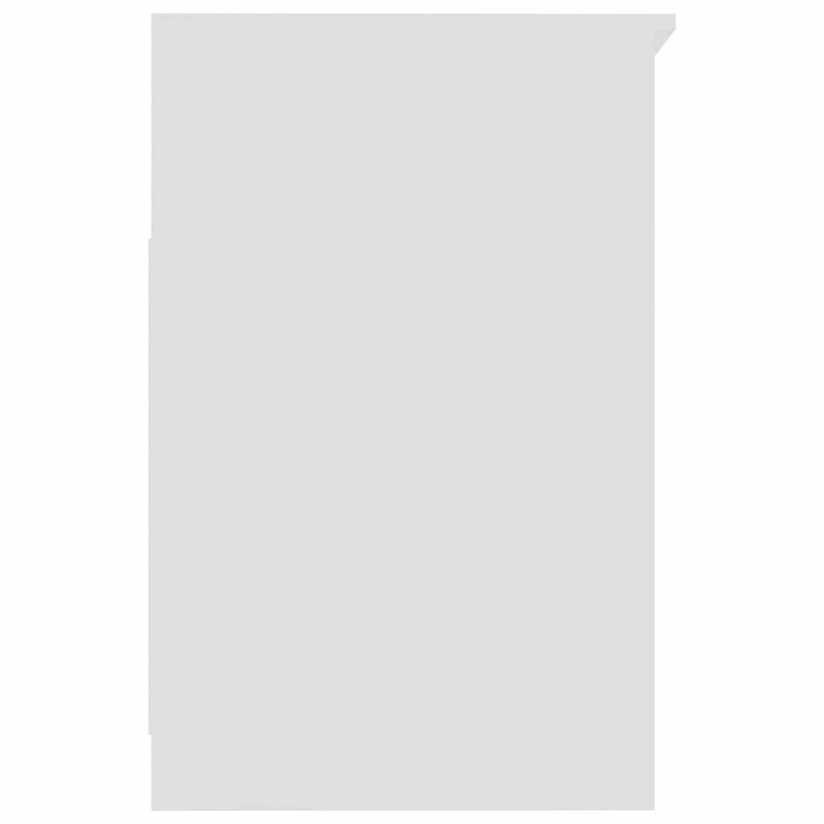 Homgoday Commode blanche 40 x 50 x 76 cm en bois multicouche, peu encombrant, armoire d'extérieur, mobilier extérieur, balcon pour salon, bureau, chambre à coucher, salle de bain