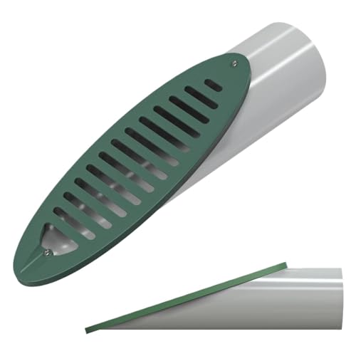 Couvercle de canal en PVC et grille de drainage coudée 44,5 x 10,2 cm anti-engorgement
