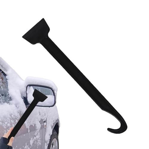 tongfeng Rascador de hielo para coche | Rascador de pala de limpieza - Con mango ergonómico raspador de hielo, raspador de pala de limpieza, rascador de nieve con diseño de gancho para SUV