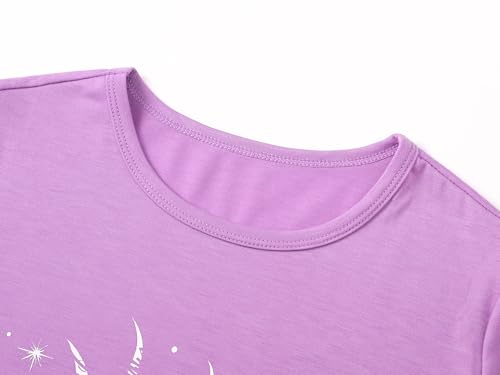 Topgal Boys Girls Pajamas Summer Jammies Short Sleeves Matching 2 Piece Set Trendy PJS for Little & Big Kids Size 6-182